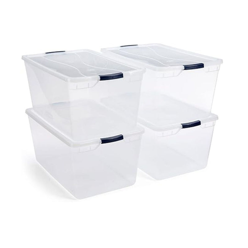 4 Rubbermaid 95 Quart Storage Containers