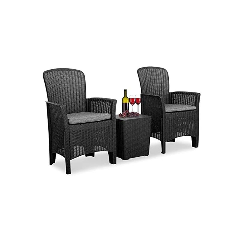 3-Piece Rattan Patio Set