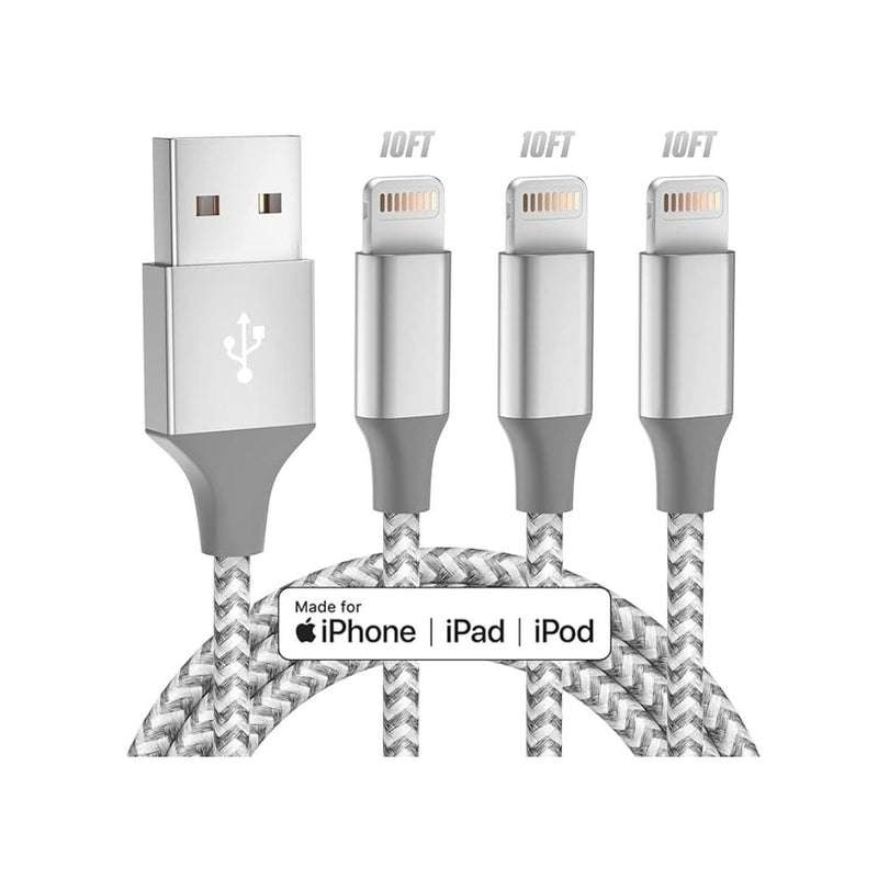 3-Pack iPhone Lightning Cable