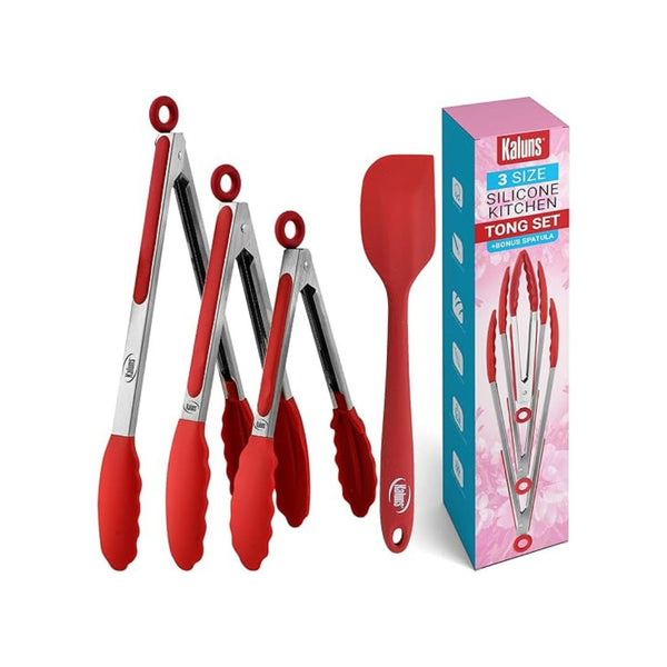4-Piece Kitchen Tongs Set