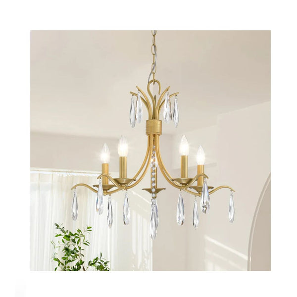 5-Light Crystal Chandelier