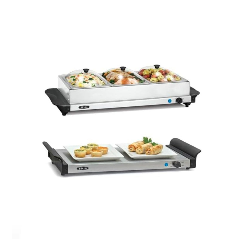 Bella Triple Electric Buffet Server & Food Warmer