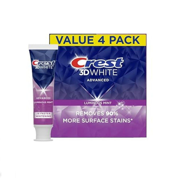 4-Pack Crest 3D White Whitening Toothpaste