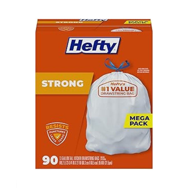 90-Count Hefty 13-Gal Trash Bags