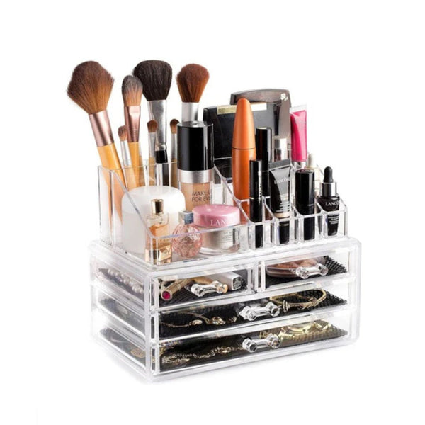 16-Compartment Cosmetic & Jewelry Organizer