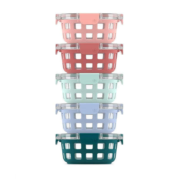 5-Pack Glass Food Storage Container