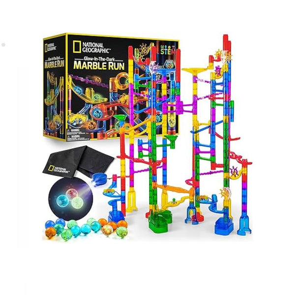 250-Piece Glowing Marble Run Construction Set