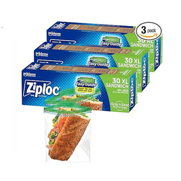 90-Count Ziploc XL Snack & Sandwich Bags