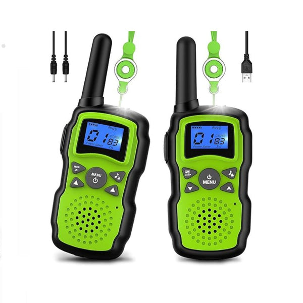 2-Pack Rechargeable Long Range Walkie Talkies