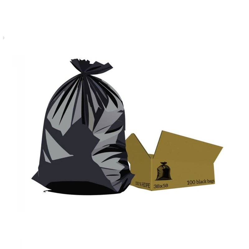 100-Count Heavy Duty Garbage Bags 60gal