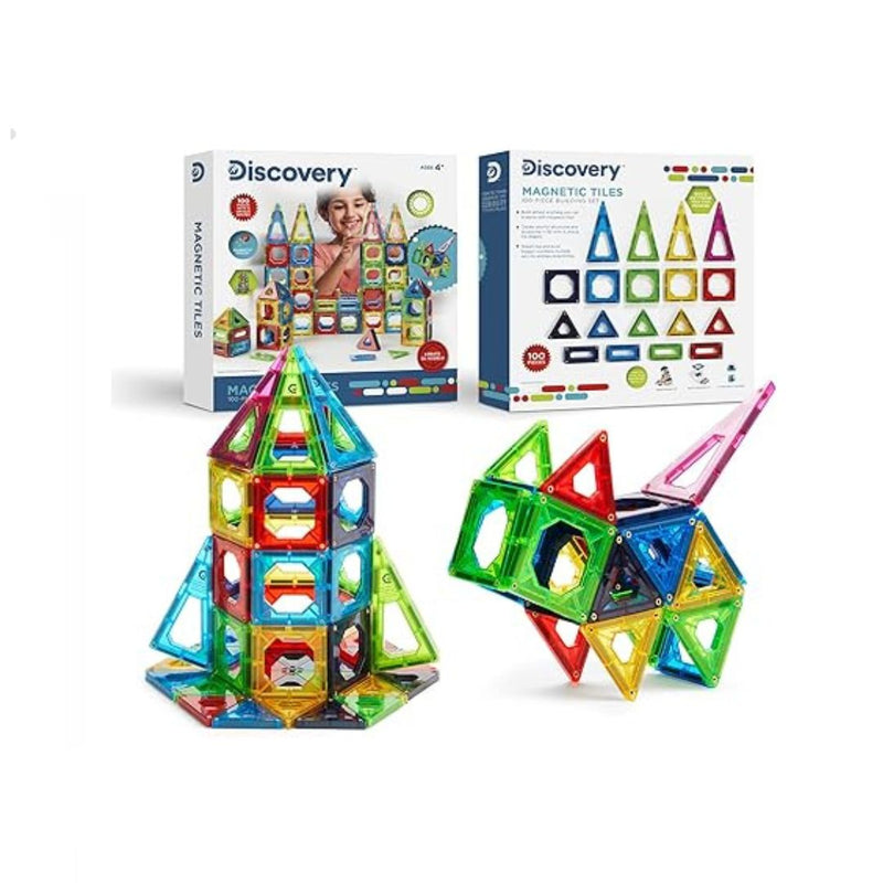 100-Piece 3D Magnetic Tile Set