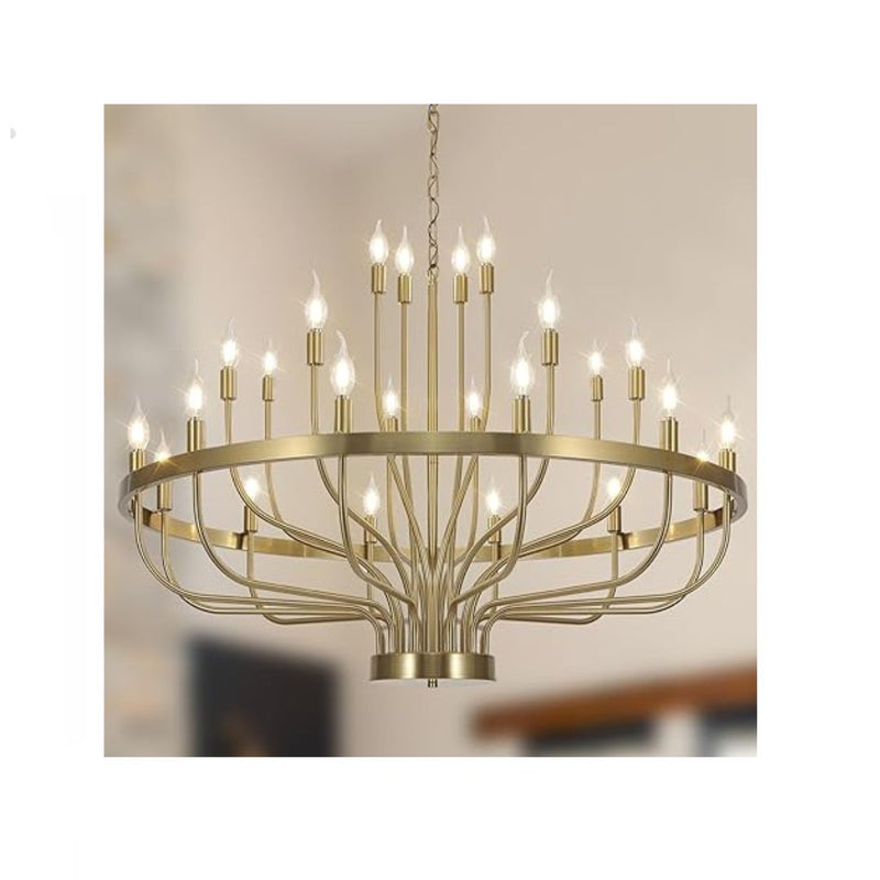 39in 24-Light Farmhouse Chandelier