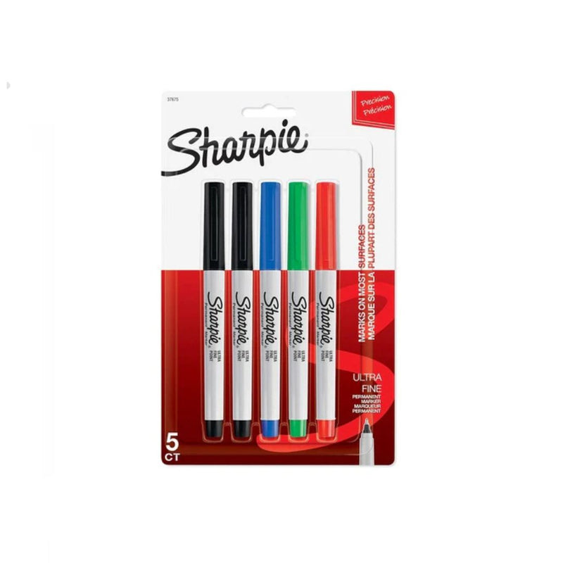6 Packs of 5-Count Sharpie Assorted Permanent Markers