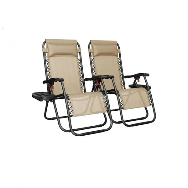 2-Pack Zero Gravity Folding Reclining Chairs