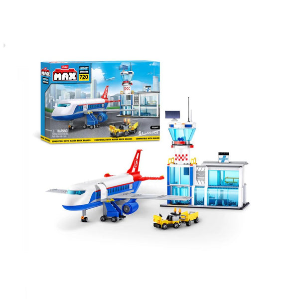 MAX Adventure Airport Playset with 720 Building Bricks