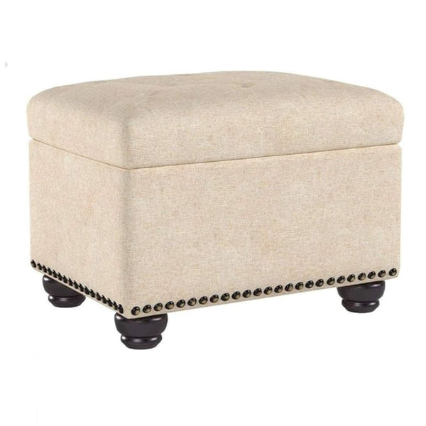 FIRST HILL Upholstered Storage Ottoman