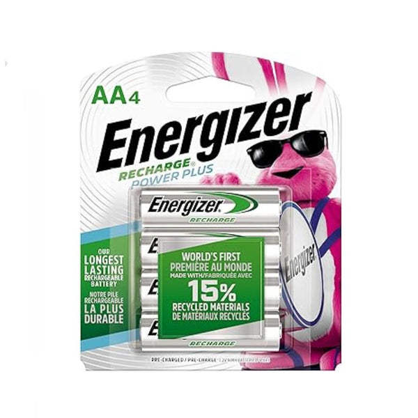 4-Count Energizer Pre-Charged AA Rechargeable Batteries