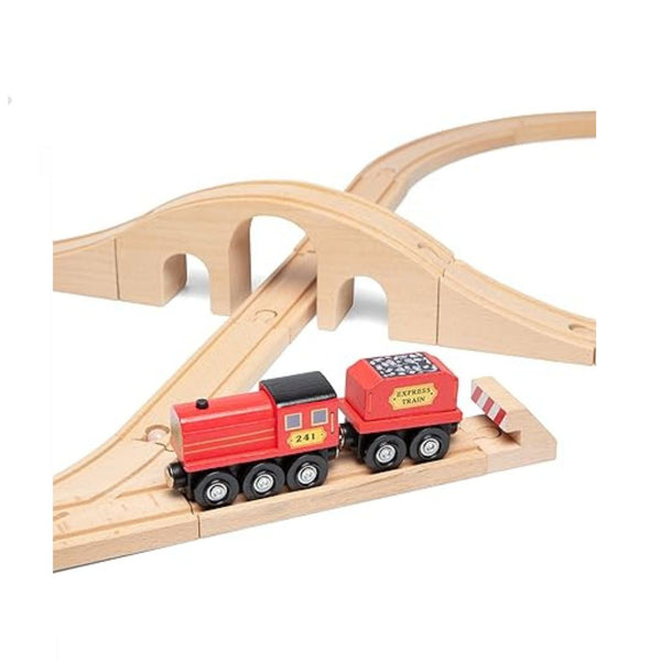 22-Piece Melissa & Doug Classic Wooden Figure Eight Train Set