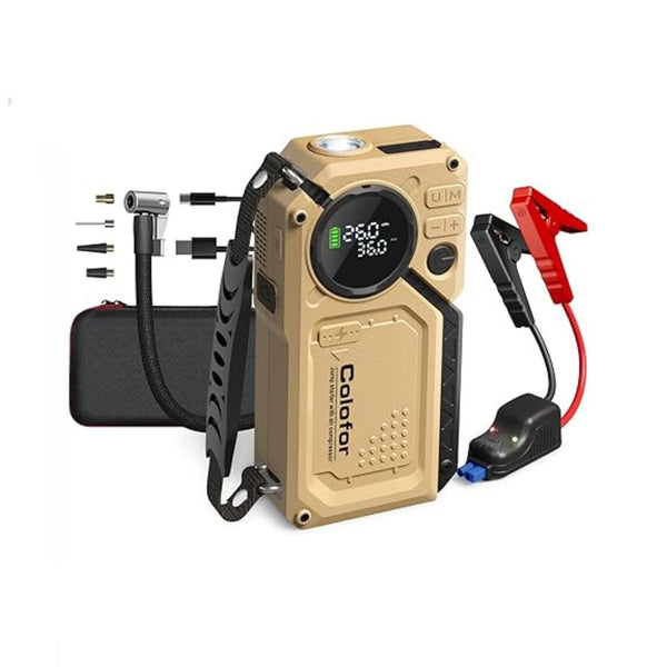 18000mAh Portable Car Jump Starter with Compressor