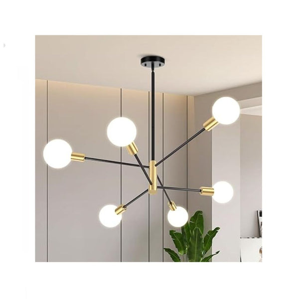 6-Light Modern Sputnik Chandelier