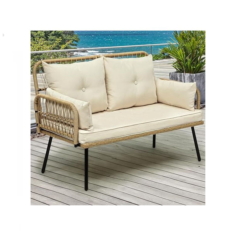 Patio Furniture Wicker Outdoor Loveseat