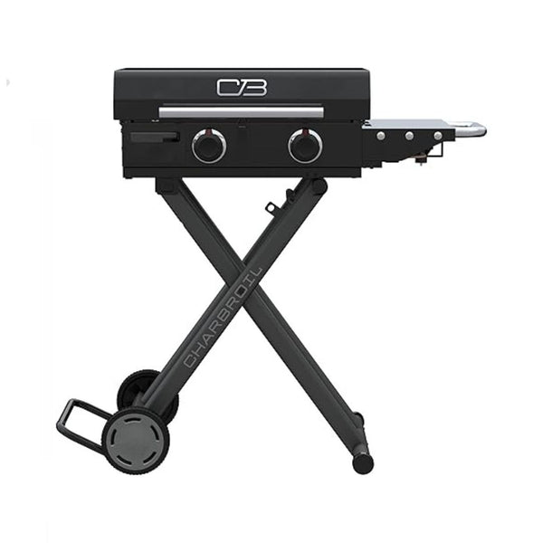 Charbroil 22-Inch Folding Cart 2-Burner Portable Propane Gas Griddle