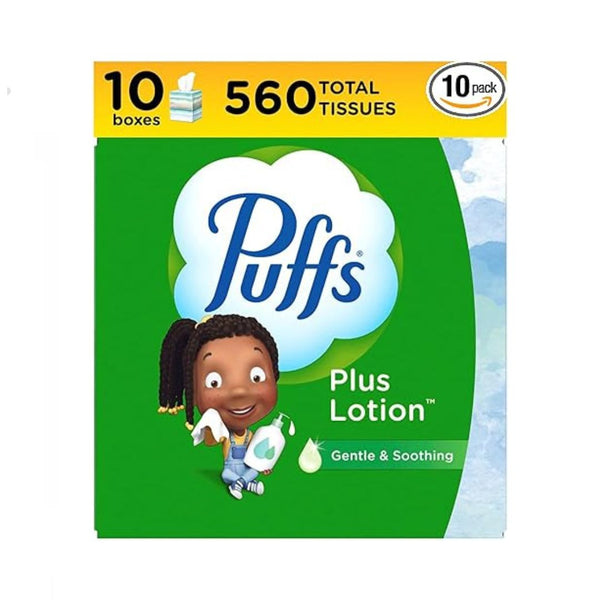 10 Cubes Puffs Plus Lotion Tissues