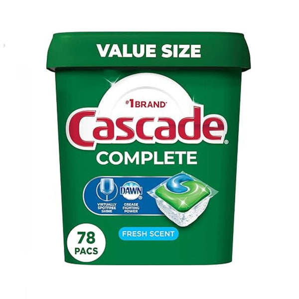 78 Count Cascade Complete Dishwasher Pods