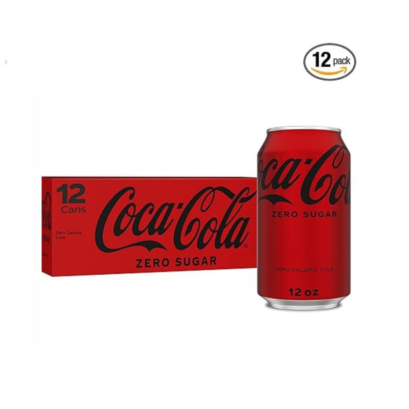 12-Pack Coke Zero Sugar Cola Soda 12 oz