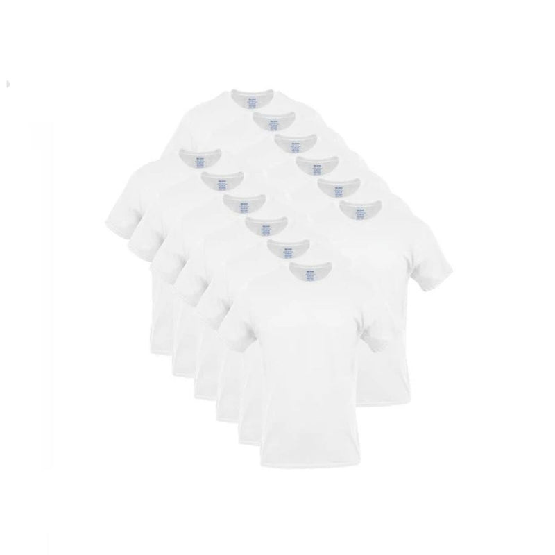 12 Gildan Platinum Men's Crew T-Shirts