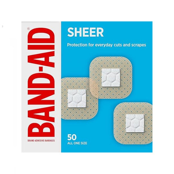 50-Count BAND-AID Small Square Bandages