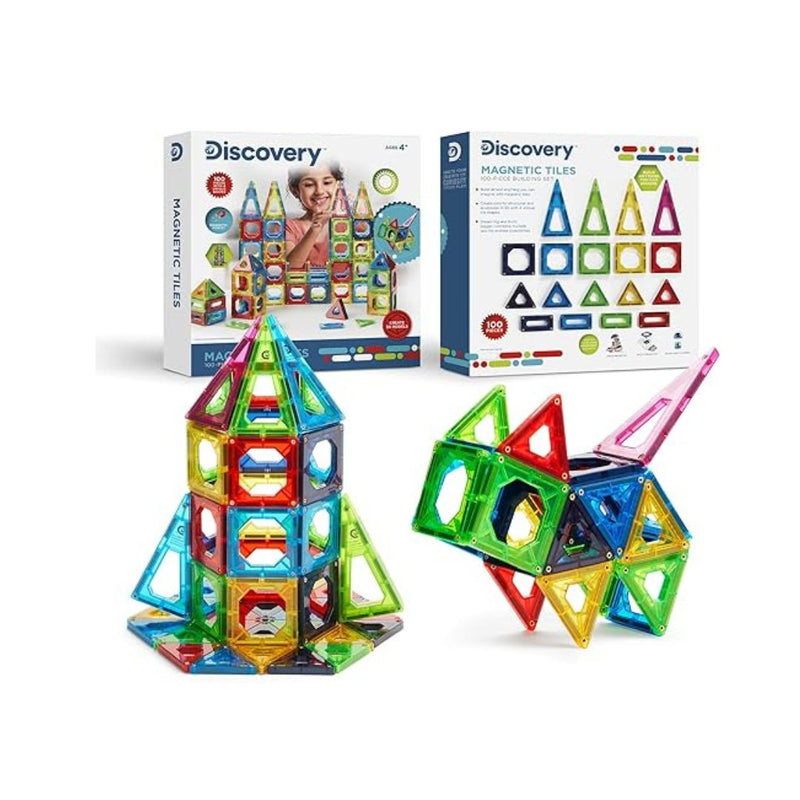 Discovery 100-Piece 3D Magnetic Tile Set