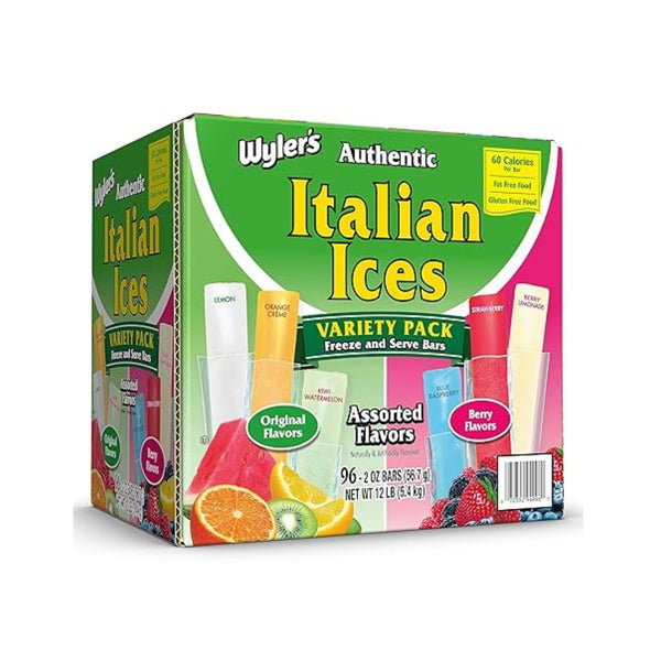 96 Pack Wyler's Fat Free Italian Ice Bars