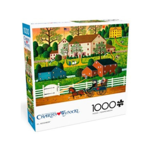 Buffalo Games – Charles Wysocki – Hi, Neighbor! – 1000 Piece Jigsaw Puzzle