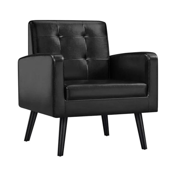 Mid-Century PU Leather Chair