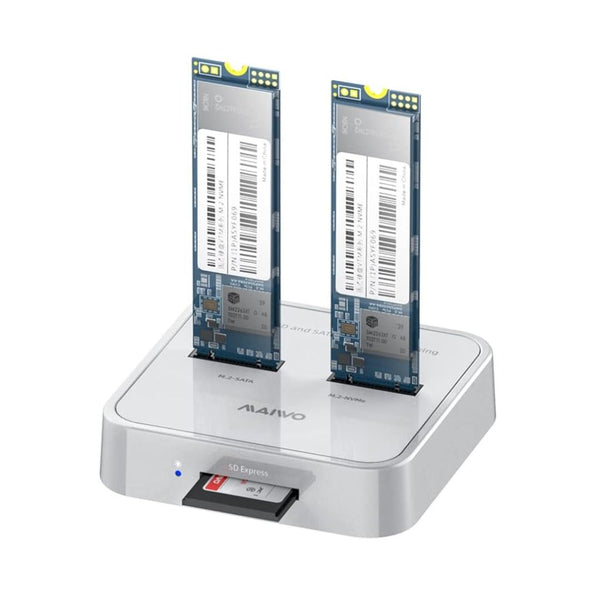 3-Bay NVMe SATA SSD Docking Station