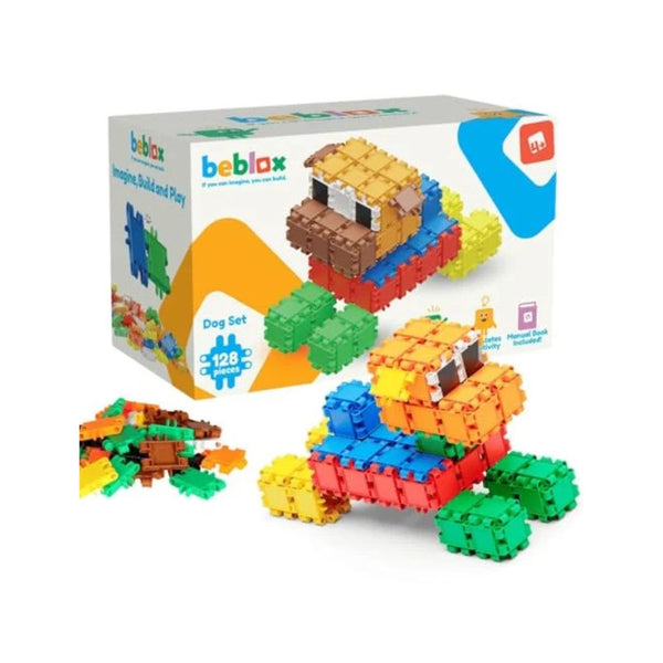 128-Piece Beblox Building Blocks - Dog Set