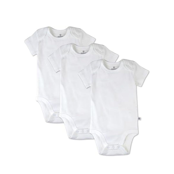 3-Pack HonestBaby unisex-baby Short Sleeve Bodysuits