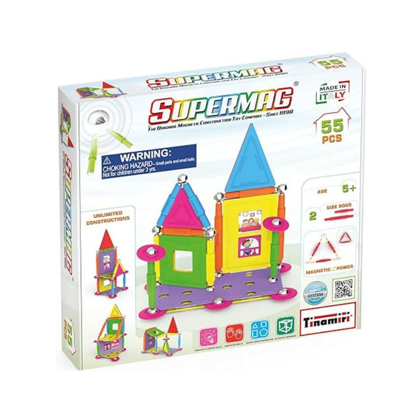 55-Piece SUPERMAG - House Educational Construction Set