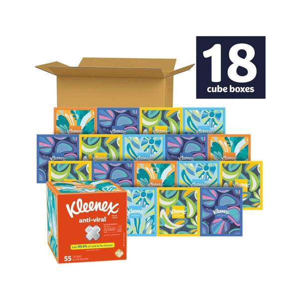18 Boxes Of Kleenex Anti-Viral Facial Tissues + $6.33 Amazon Credit
