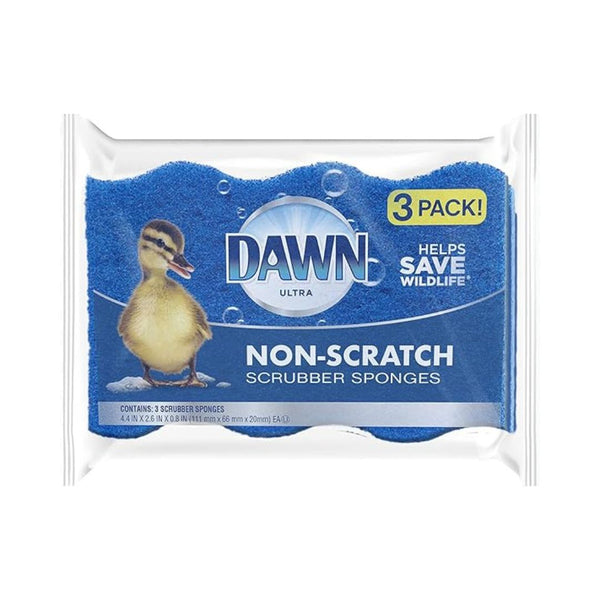 3-Pack Dawn Non-Scratch Kitchen Dish Sponges