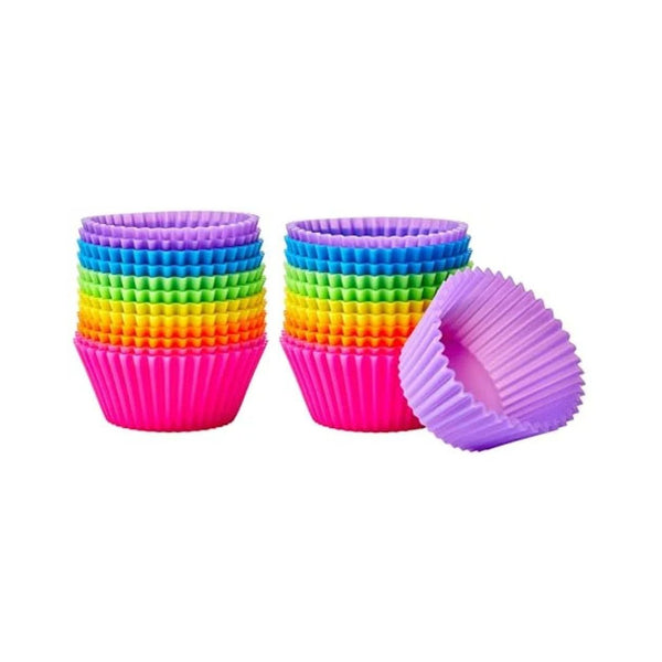 24 Amazon Basics Reusable Silicone Baking Cups