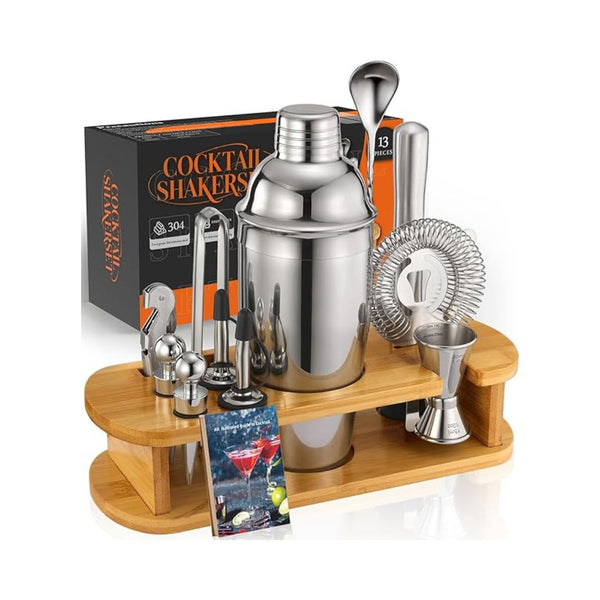 13-Piece Cocktail Shaker Bartender Kit Bar Tools Set
