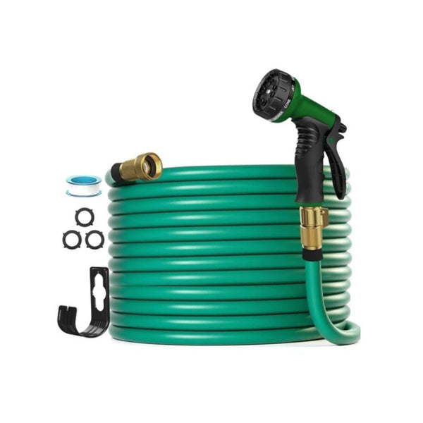 50 Foot Garden Hose with 10 Function Spray Nozzle