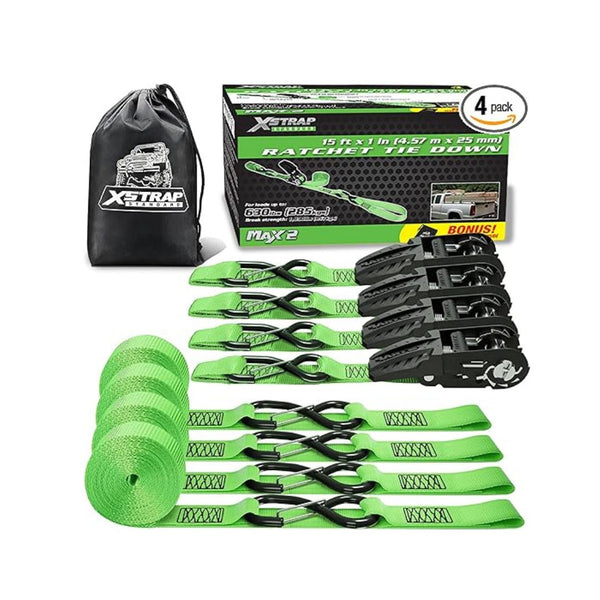 4 Ratchet Tie Down Straps
