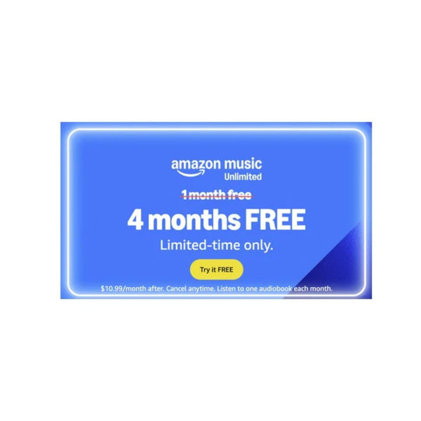 Get 4 Months of Amazon Music Unlimited for Free