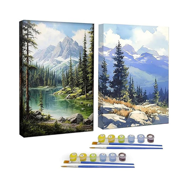 2-Pack Paint by Numbers with Frame