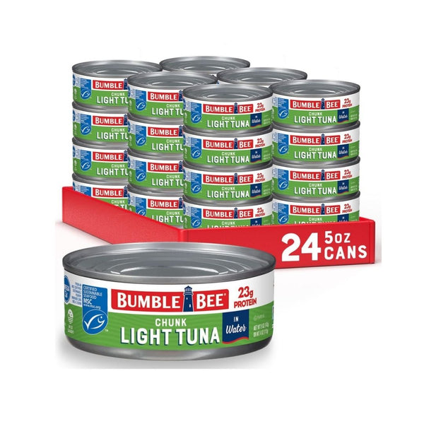 Pack of 24 Bumble Bee Chunk Light Tuna In Water