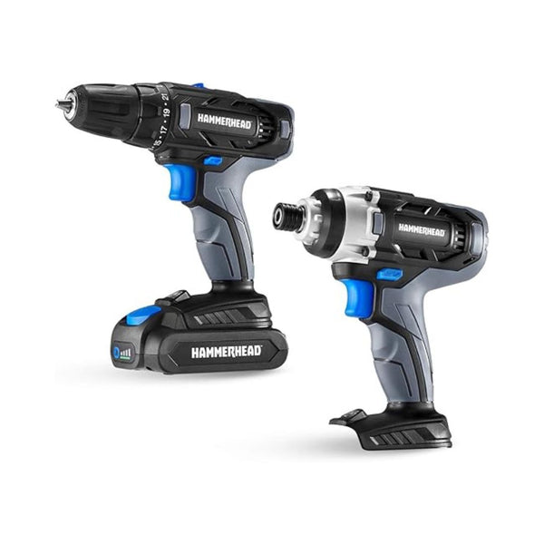 2 Tool 20V Cordless Drill and Impact Driver Kit