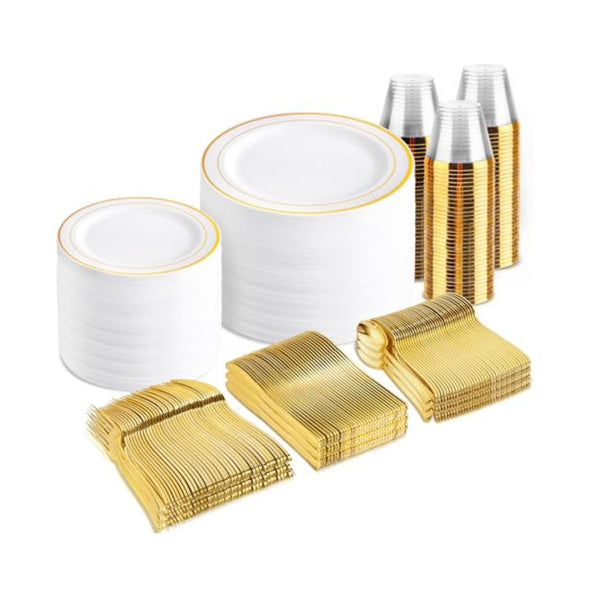 600 Piece Disposable Dinnerware Set
